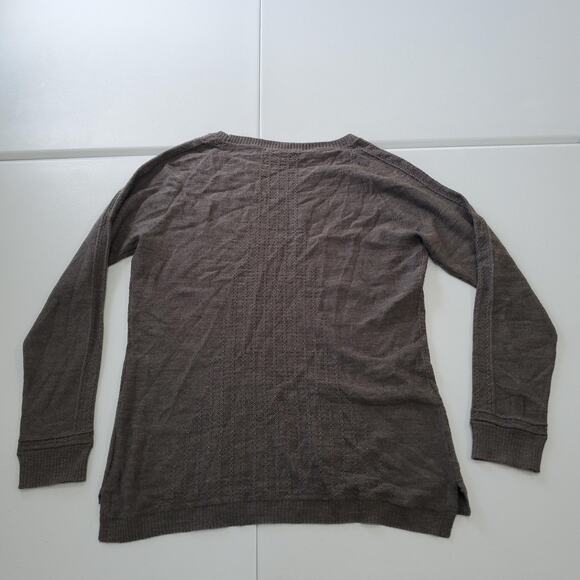 Smartwool Sweater Womens Extra Large Brown Merino Wool Crewneck Textured Knit - Picture 10 of 11